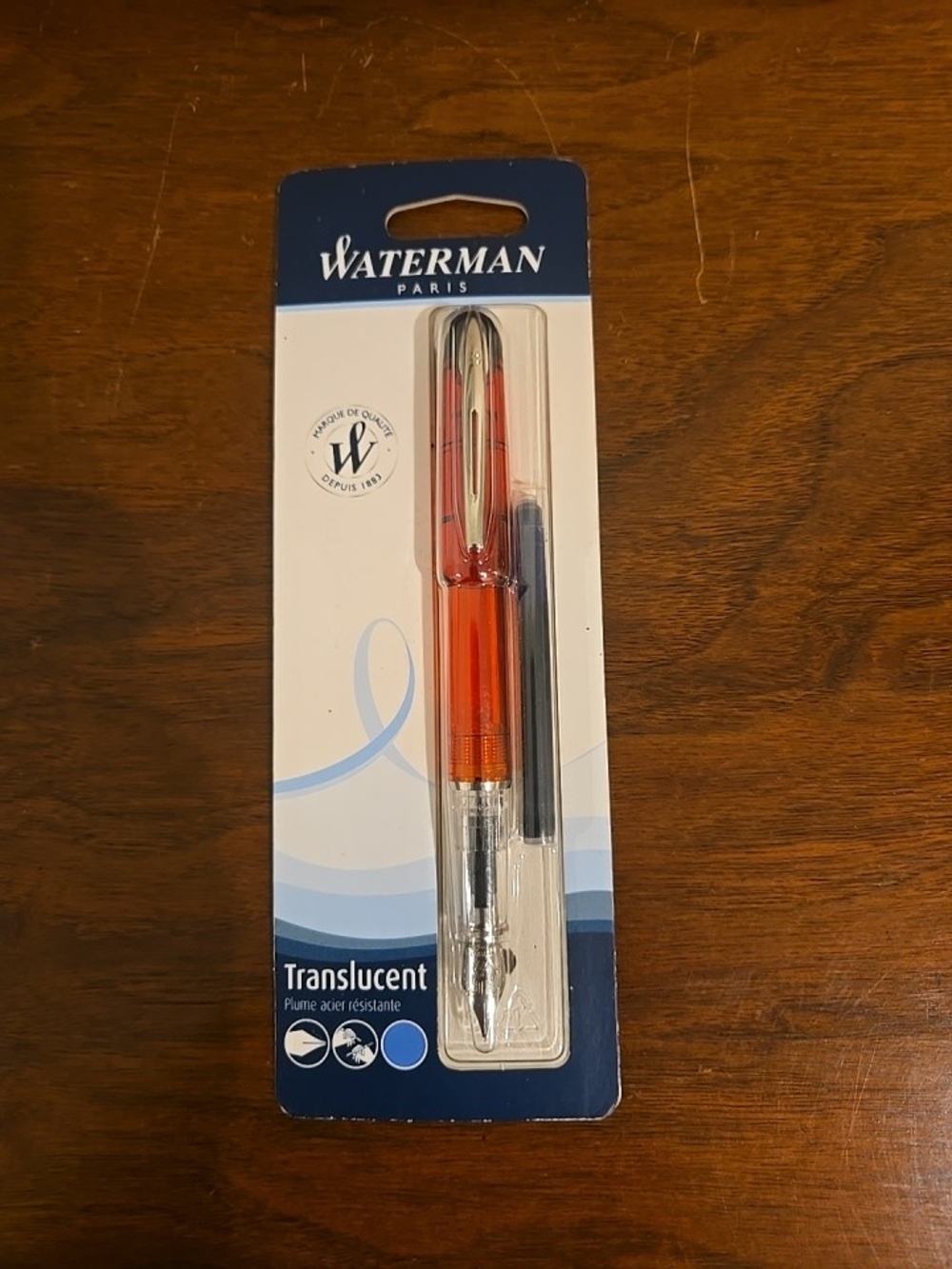 Waterman Translucent Orange Fountain Pen - Waterman